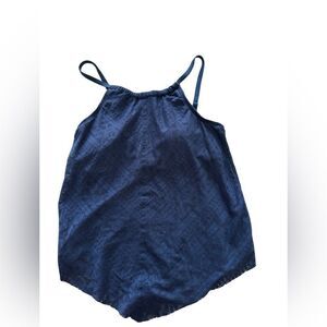 Bleu Rod Beattie Swim Top Crochet Tankini Black 4 Mesh NWT